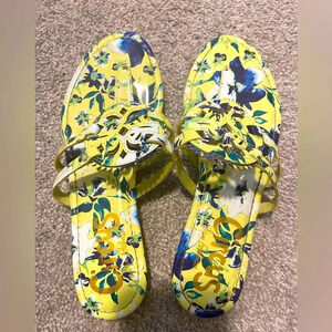 Circus by Sam Edelman Yellow & Blue Floral Sandals Size 7